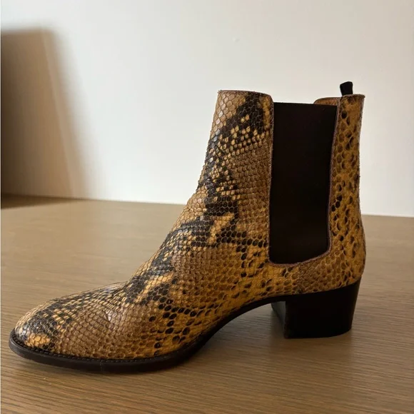 SAINT LAURENT python chelsea boot - Picture 6 of 7